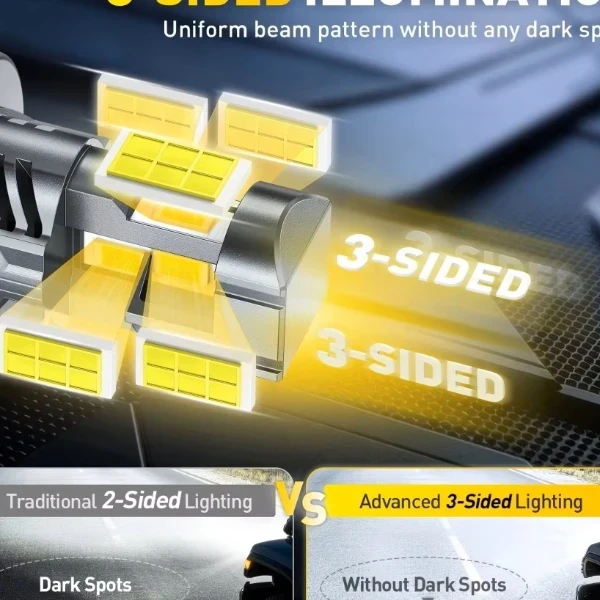 Super Bright AUXITO H4 30000LM 70W LED Headlight Bulbs - image 3