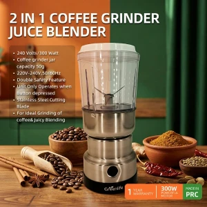 Greenlife 2-in-1 Coffee Grinder & Juice Blender 200W