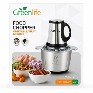 Greenlife 300W 2L Electric Food Chopper Meat Grinder