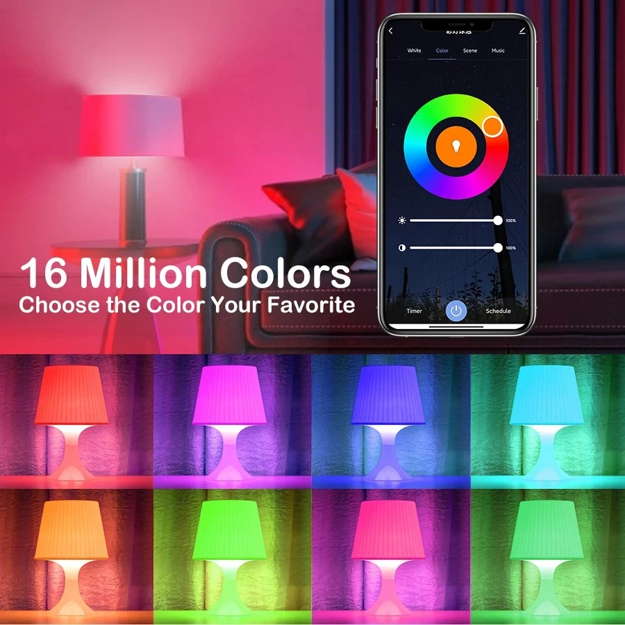 Tuya 15W Smart Bulb E27 RGB LED Alexa WiFi - image 4