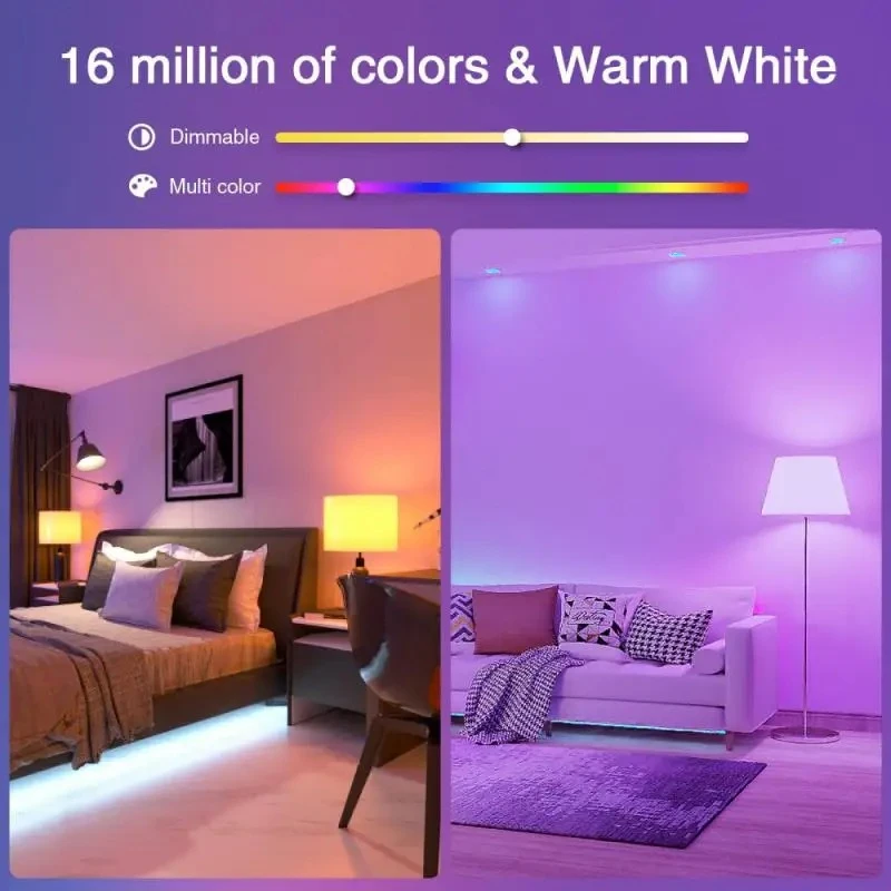 Tuya 15W Smart Bulb E27 RGB LED Alexa WiFi - image 8