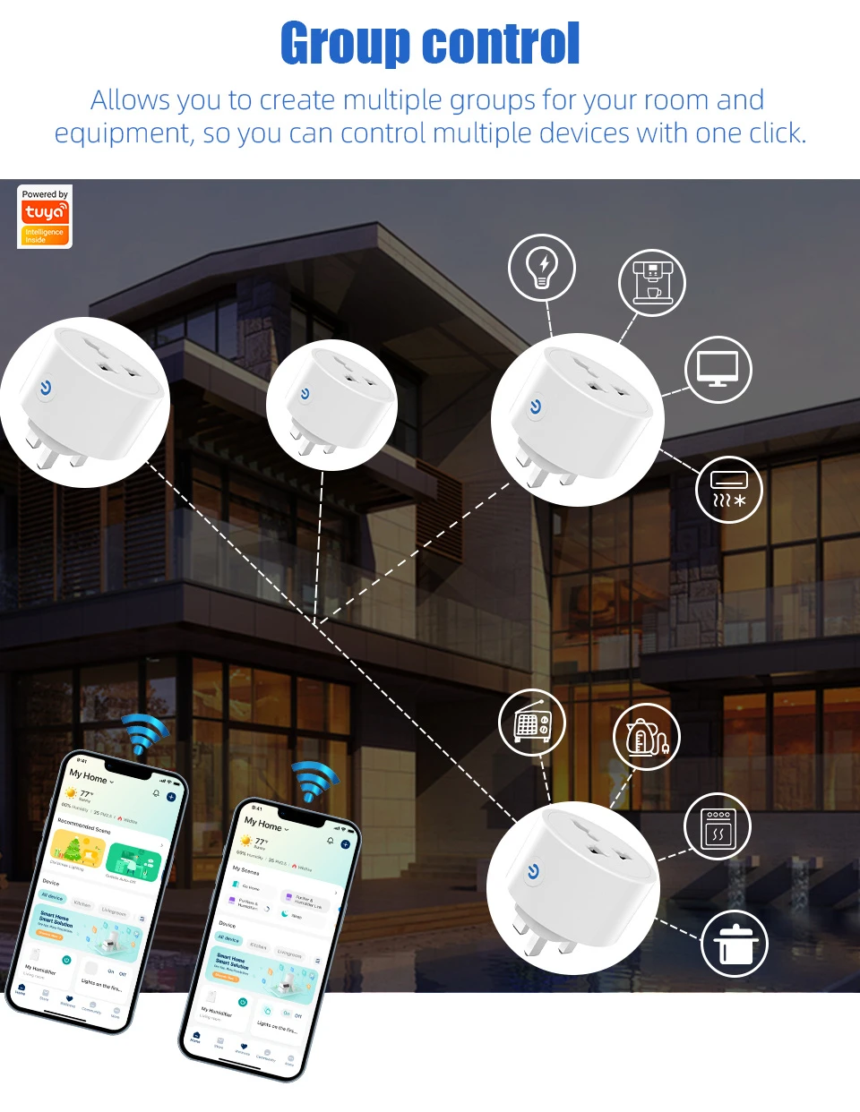 Tuya 20A Universal WiFi Smart Plug with Energy Monitor - image 8