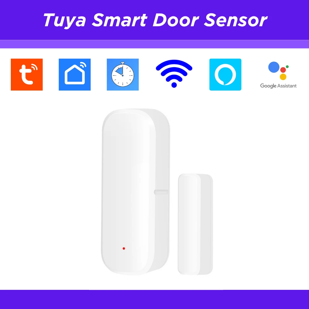 Tuya Smart WiFi Door Window Sensor No Hub Required