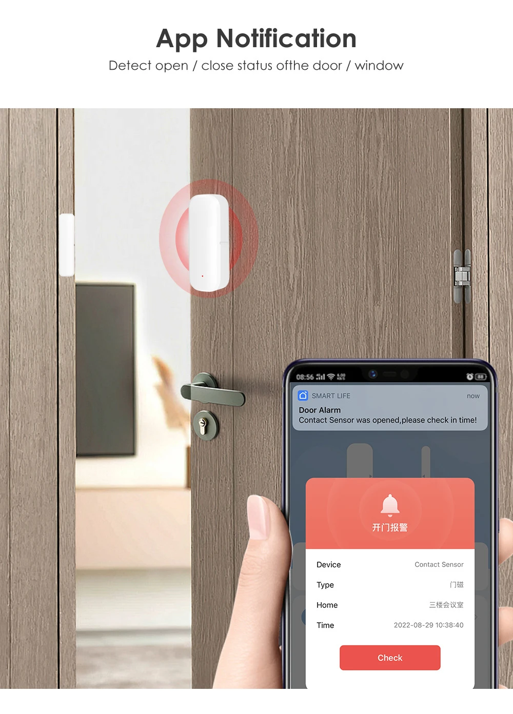 Tuya Smart WiFi Door Window Sensor No Hub Required - image 5