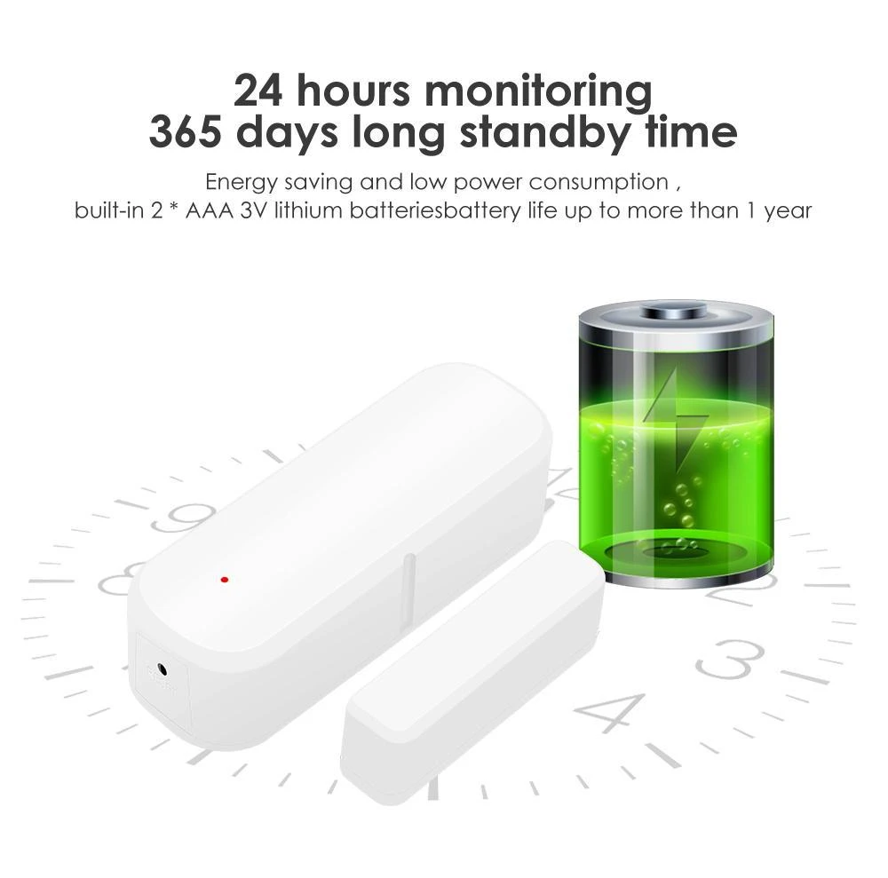 Tuya Smart WiFi Door Window Sensor No Hub Required - image 9