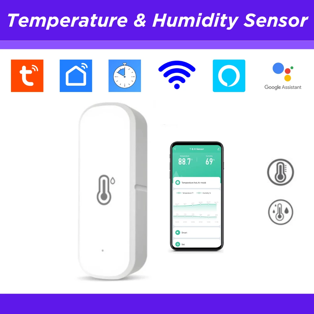 Tuya Smart WiFi Temperature & Humidity Sensor